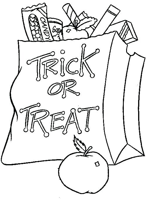 500x679 Trick Or Treat Coloring Pages Trick Or Treat Coloring Pages