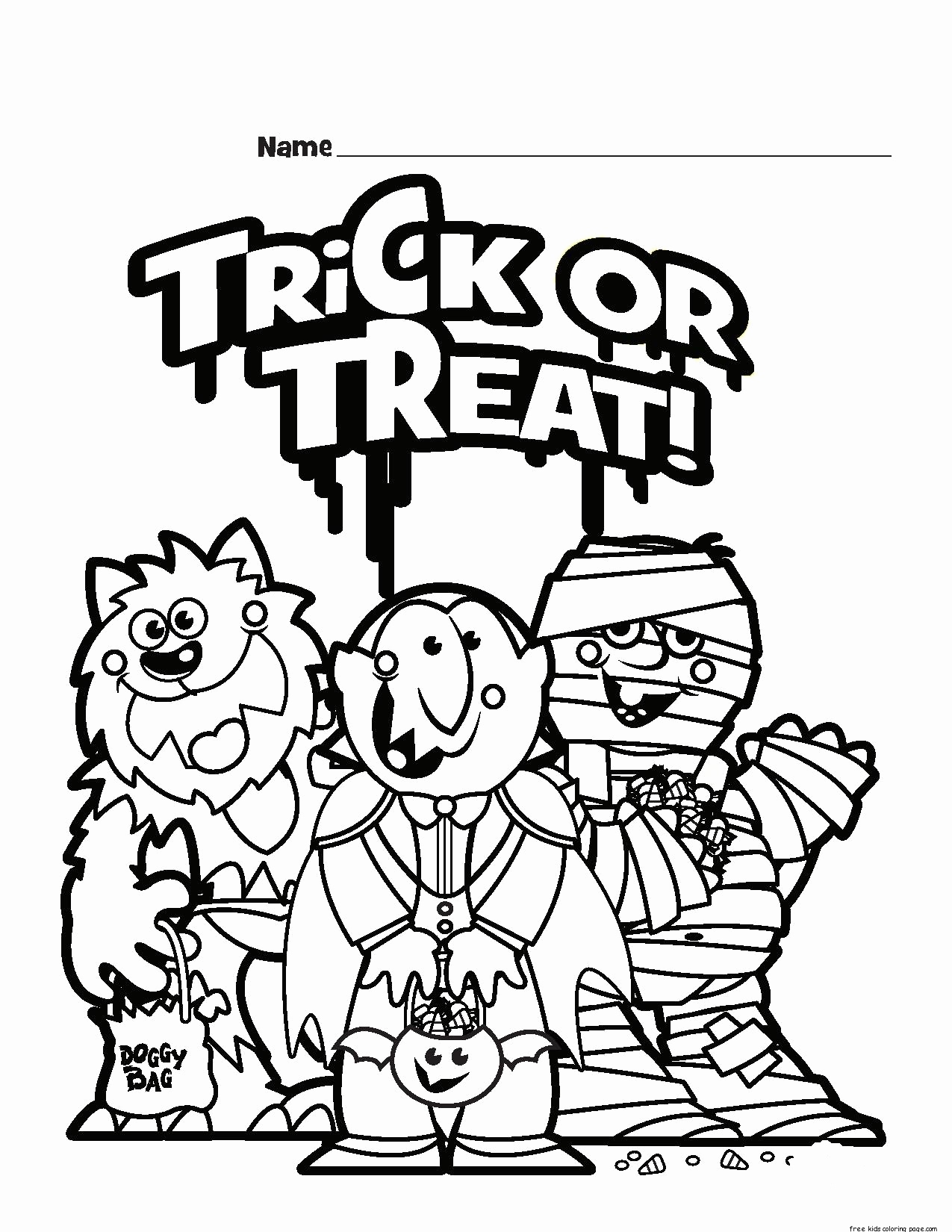1275x1650 Halloween Coloring Book Pages Luxury Halloween Trick Or Treat