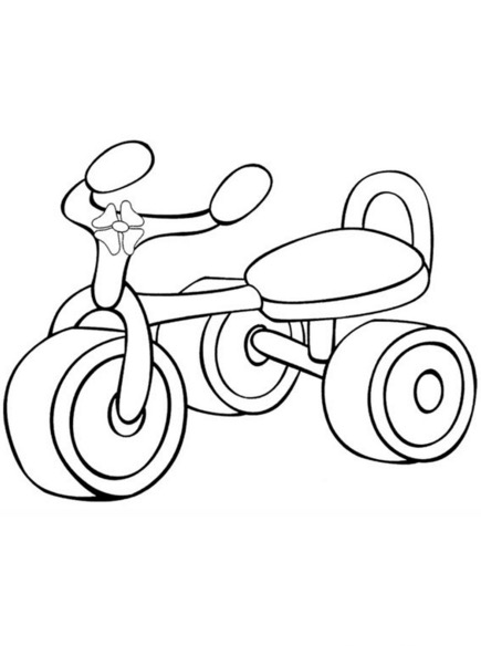 435x584 Tricycle Coloring Page Amp Coloring Book