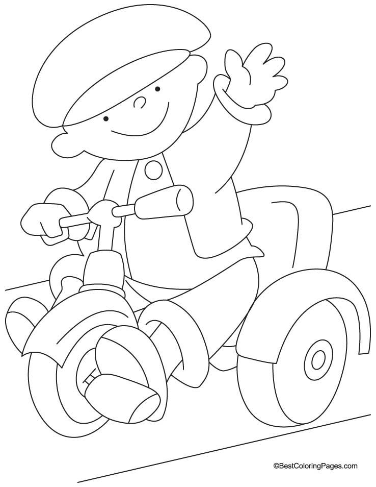 738x954 Tricycle Coloring Page 3 Download Free Tricycle Coloring Page 3