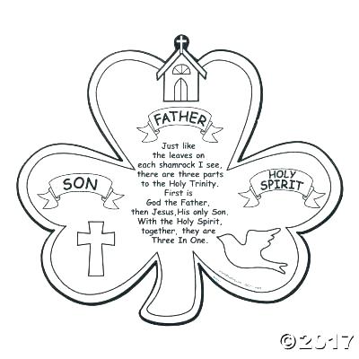 400x400 Holy Trinity Coloring Pages Shamrock Coloring Page Holy Trinity