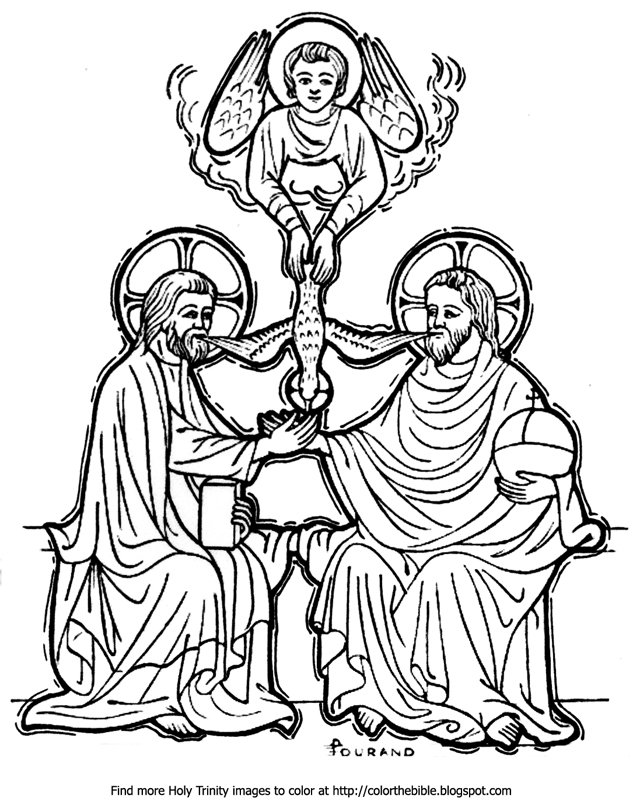 633x801 The Divine Trinity Coloring Page Color The Bible