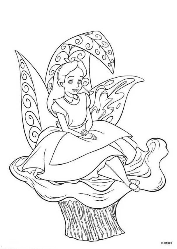 607x850 Trippy Alice In Wonderland Coloring Pages 293916