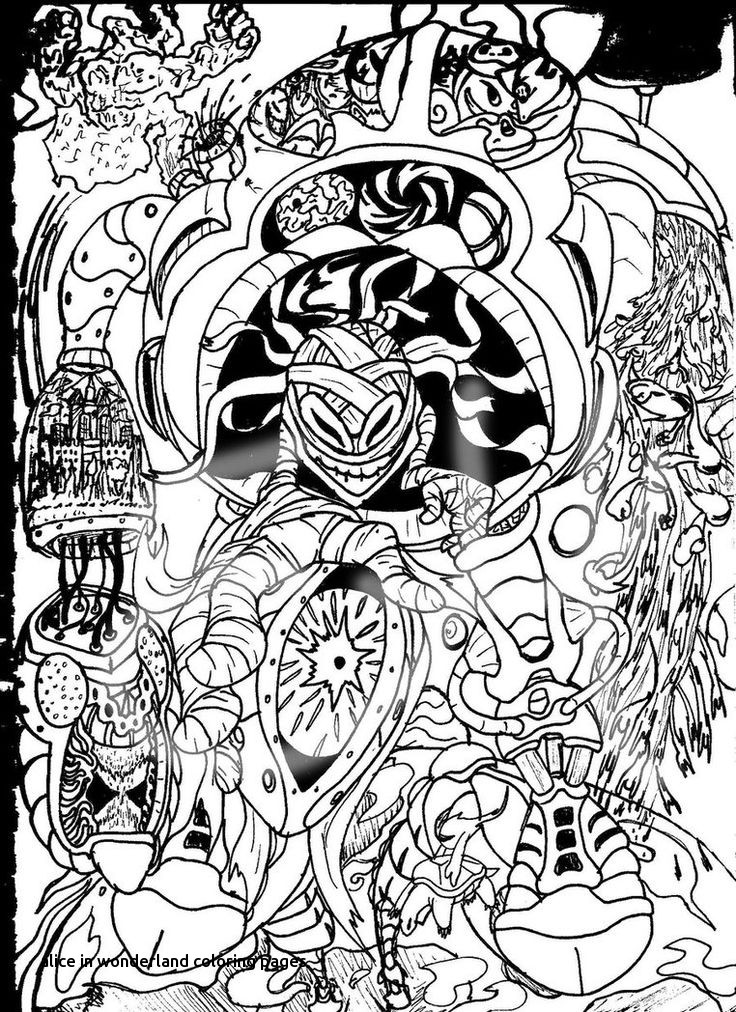 736x1012 Trippy Coloring Pages Coloring Pages For Alice In Wonderland
