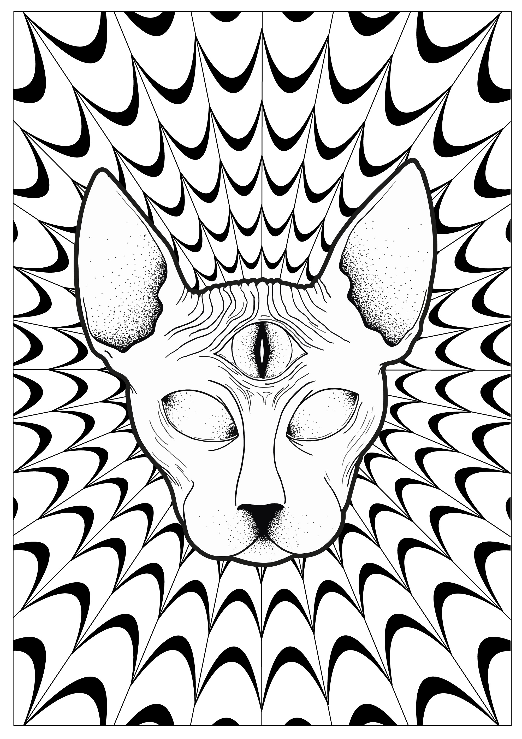 2000x2830 Cool Plicated Coloring Pages Printable Printable Coloring Page