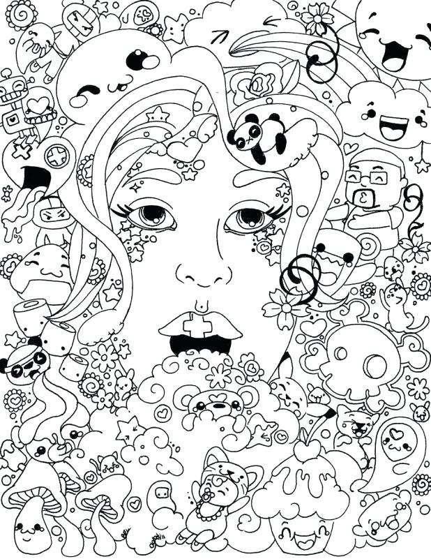 618x801 Coloring Pages Printable Mushroom Pictures Psychedelic Psychedelic