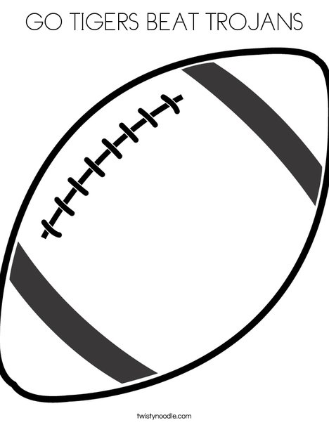 468x605 Go Tigers Beat Trojans Coloring Page