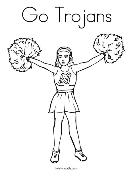 468x605 Go Trojans Coloring Page