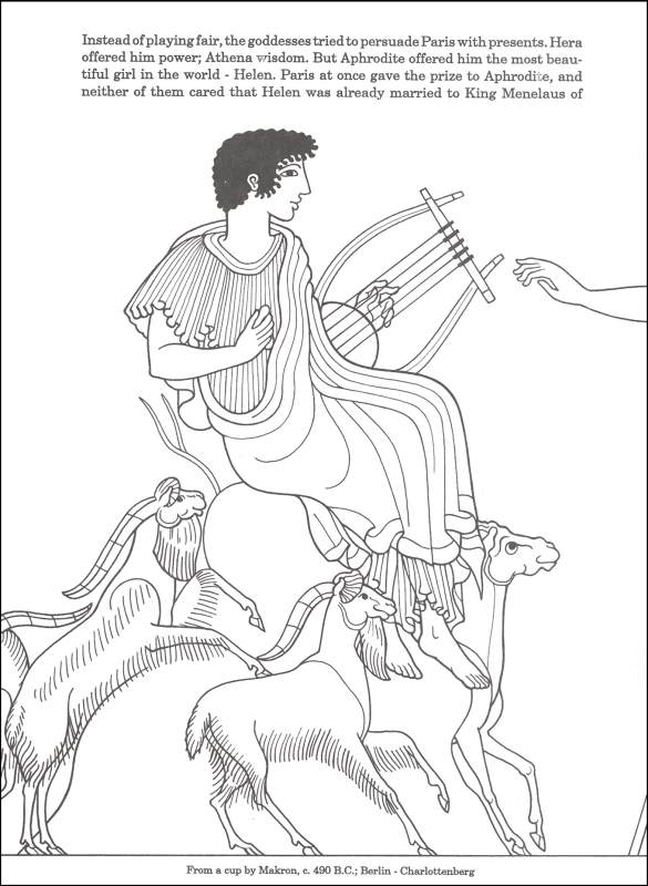 585x800 Coloring Book Of Trojan War Iliad Vol. 1 (004409) Details