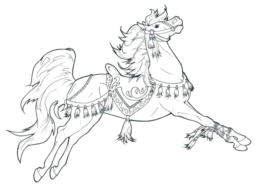 1024x748 Coloring Page Of Horse Coloring Page Horse Coloring Pages Horses
