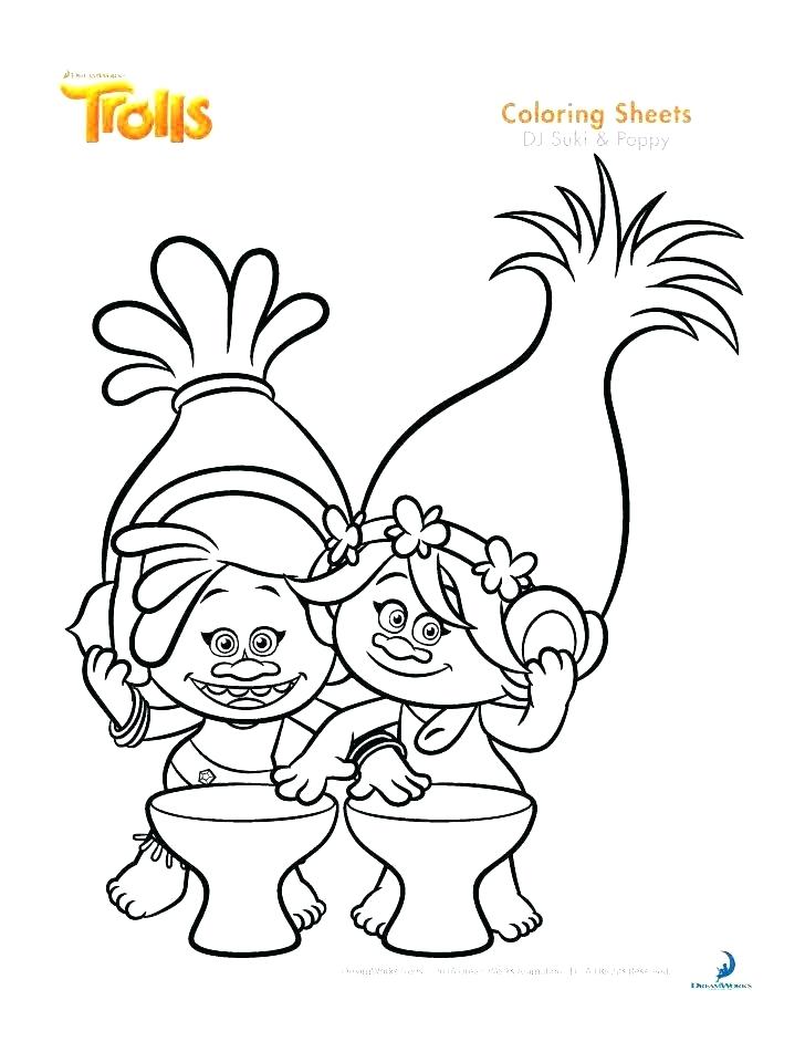 728x942 Activity Coloring Pages Trolls Poppy Coloring Pages Trolls