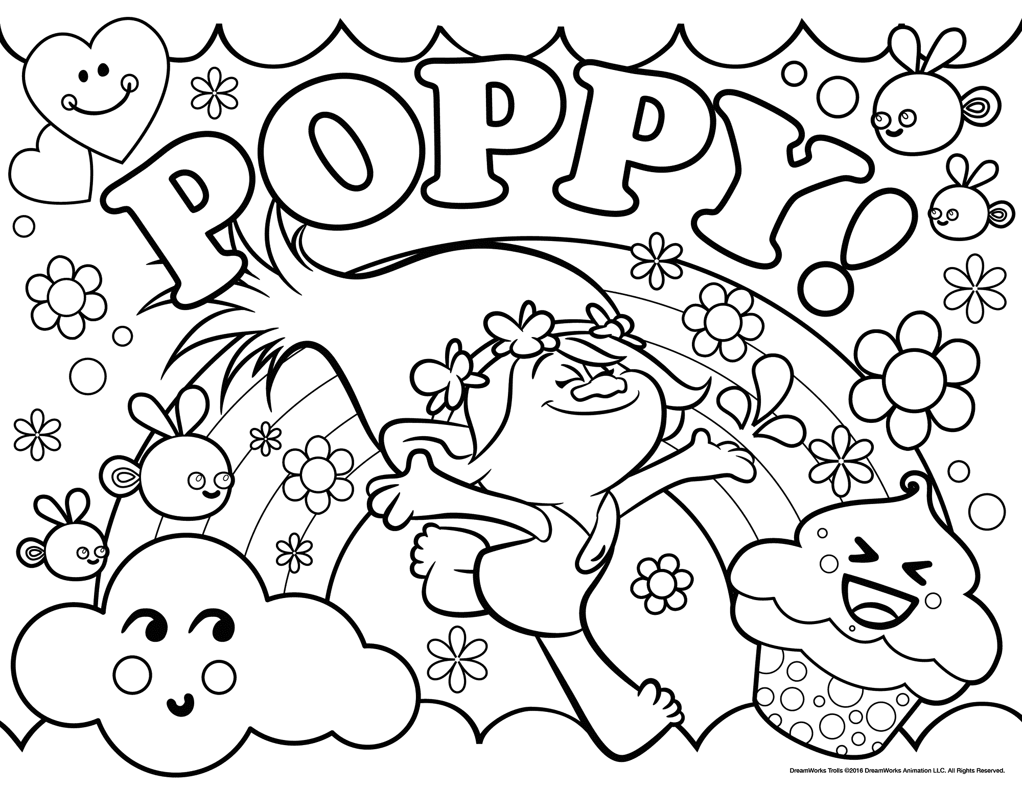 2000x1545 Wonderfull Design Trolls Movie Coloring Pages 14 Best Trolls
