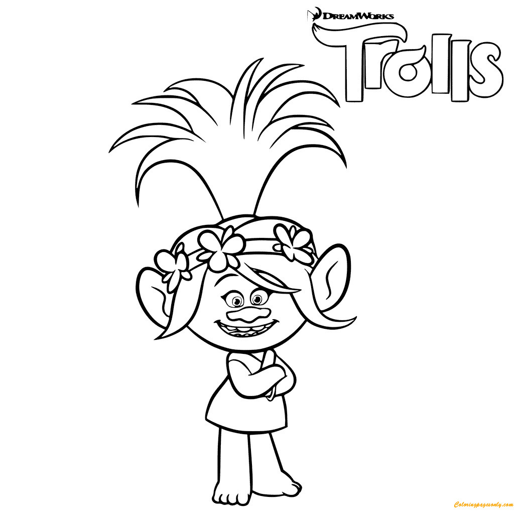 1024x1024 Trolls Poppy Troll Coloring Page Free Pages Online Extraordinary