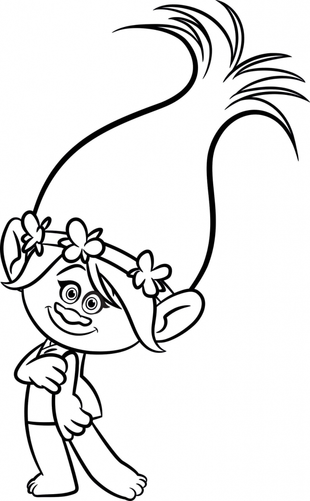 634x1024 30 Printable Trolls Movie Coloring Pages