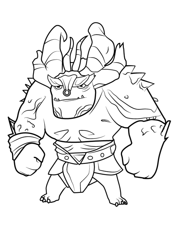 566x730 Draal The Deadly Trollhunter Coloring Pages