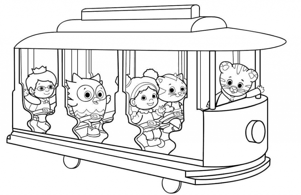 Trolley Coloring Pages