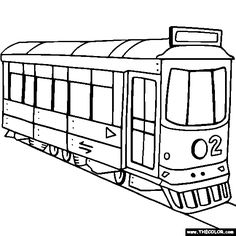 236x236 Trolley Cable Car Coloring Pages Coloring Pages For Kids