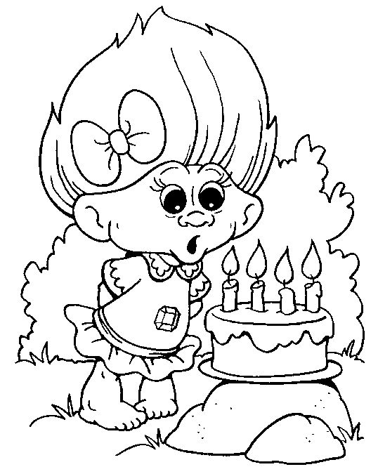 Trolls 2016 Coloring Pages