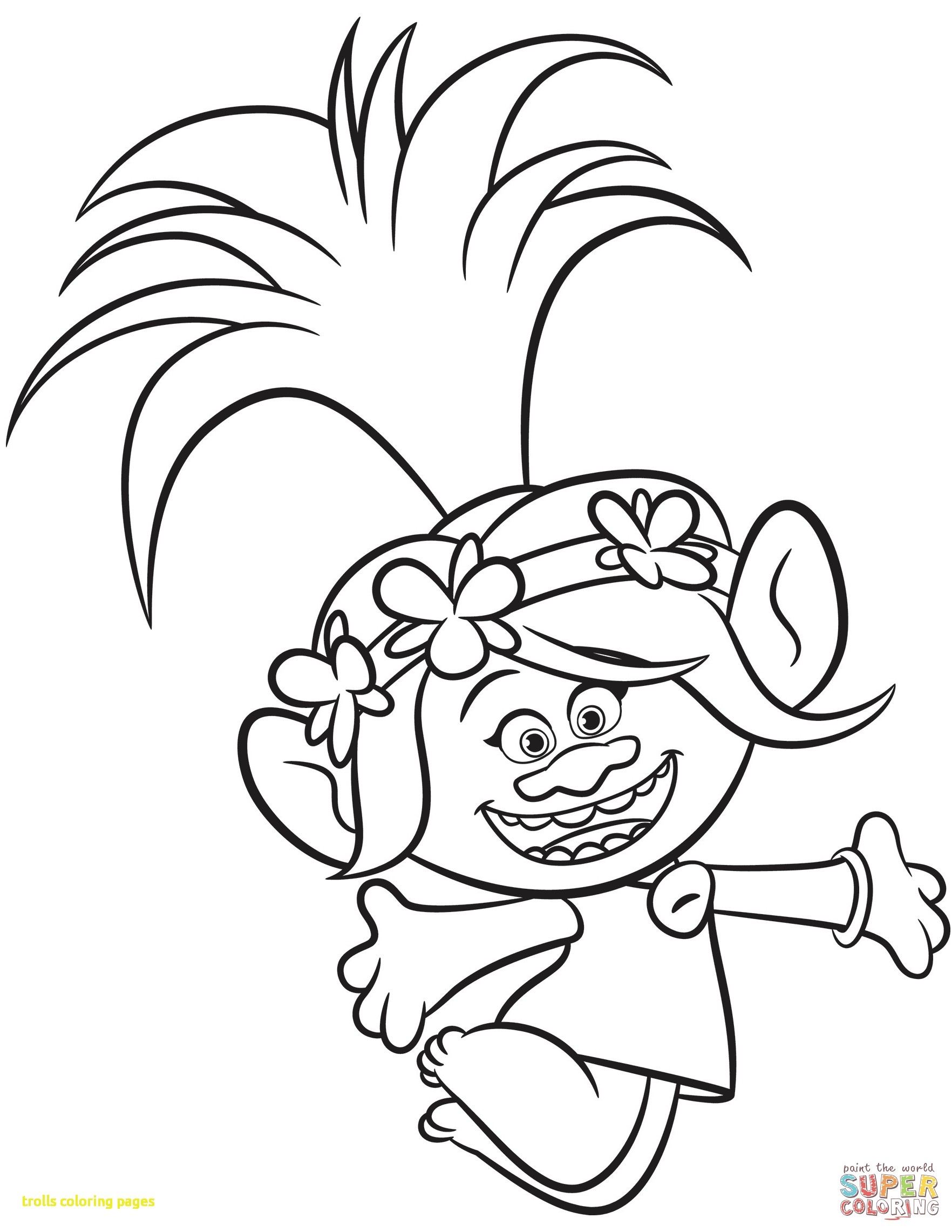 1764x2283 Print Trolls Movie Color Troll Coloring Pages Collection