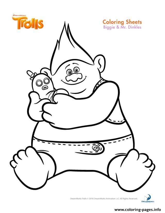 640x828 Print Biggie And Mr Dinkles Trolls Coloring Pages Emilia 5th