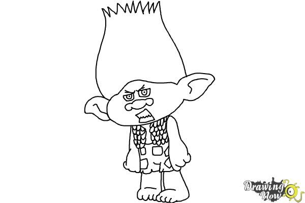 600x400 How To Draw Branch From Trolls Movie Drawingnow Troll