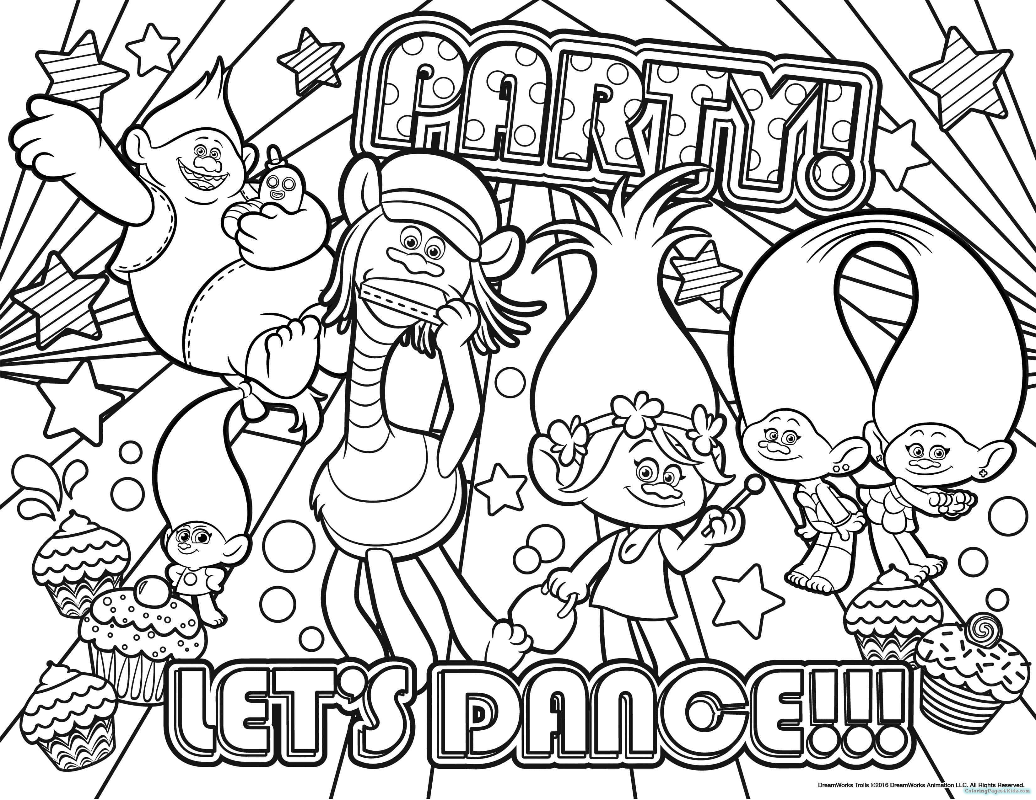 3300x2550 Trolls Dreamworks Coloring Pages Coloring Pages For Kids