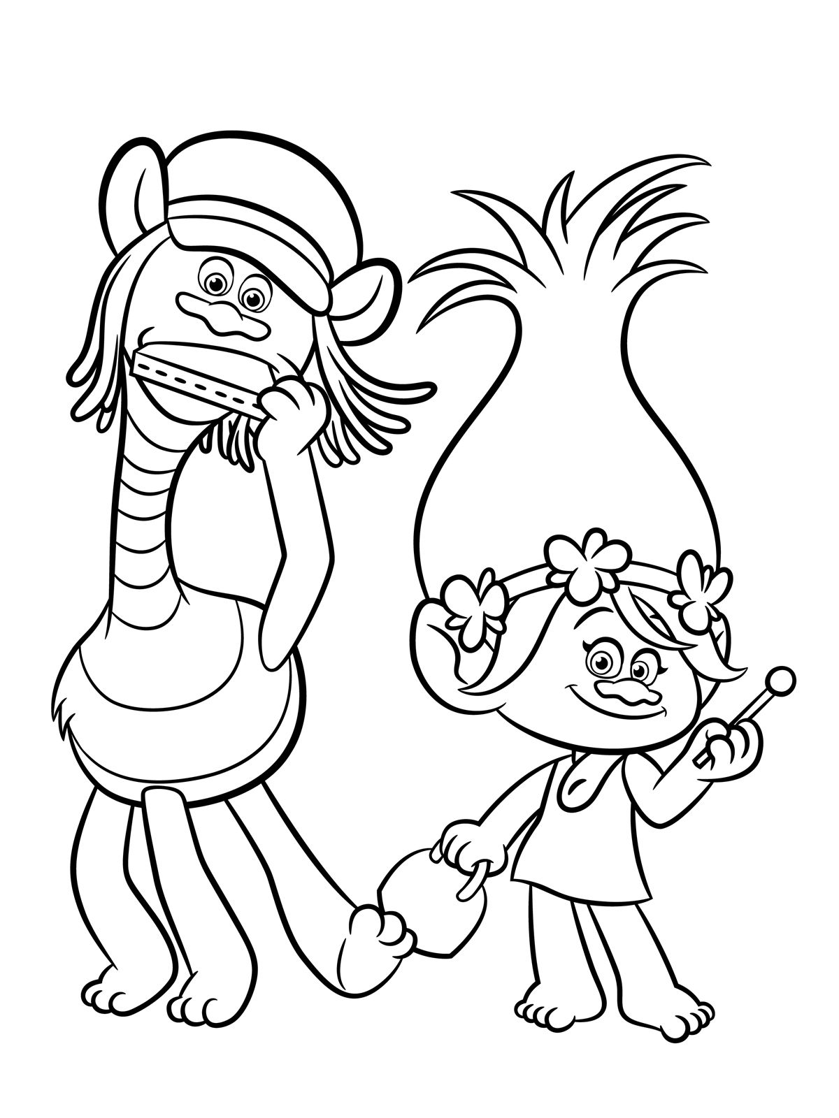 1200x1600 Free Trolls Coloring Pages 14