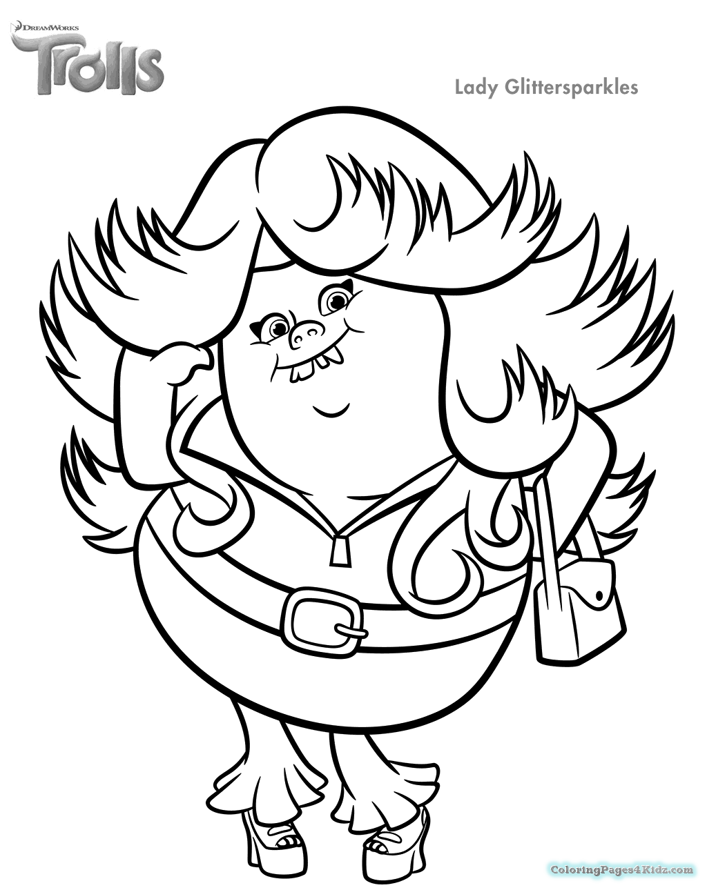 1024x1290 Dreamworks Trolls Printable Coloring Pages Coloring Pages For Kids