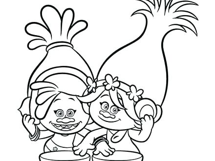 440x330 Poppy Coloring Pages Trolls Coloring Page Free As Well As Poppy