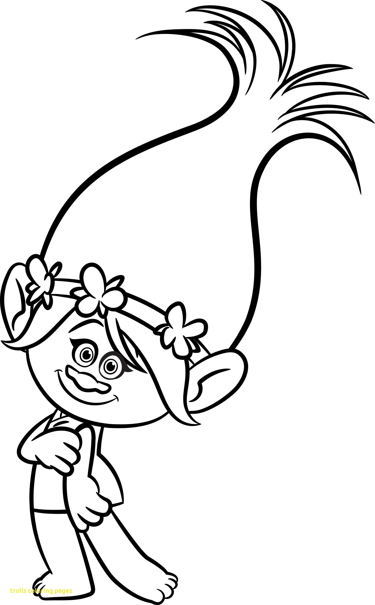 1488x2402 Trolls Coloring Pages With Trolls Lovely Poppy Free Coloring Page