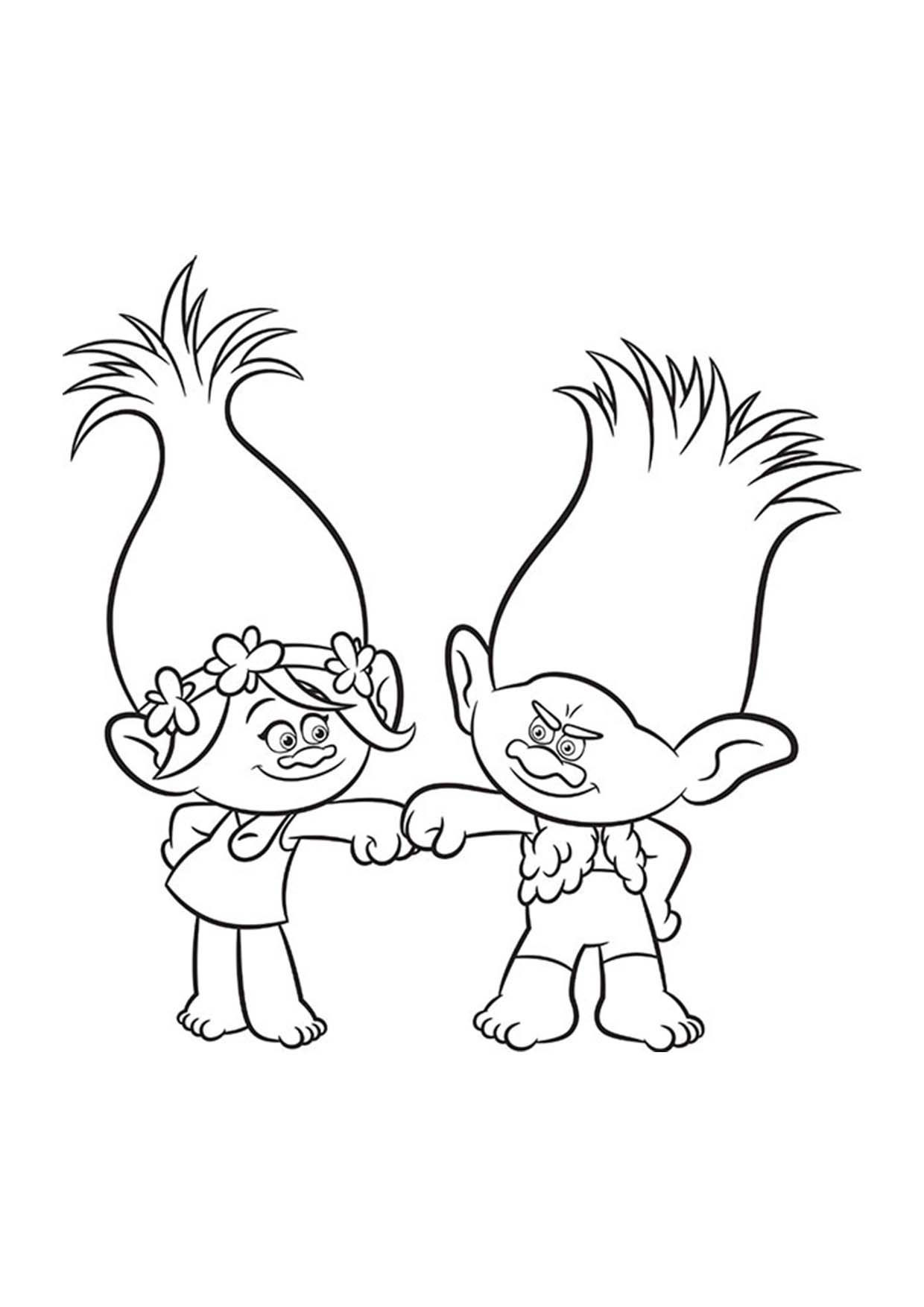 1240x1754 Trolls Free Coloring Pages Acpra