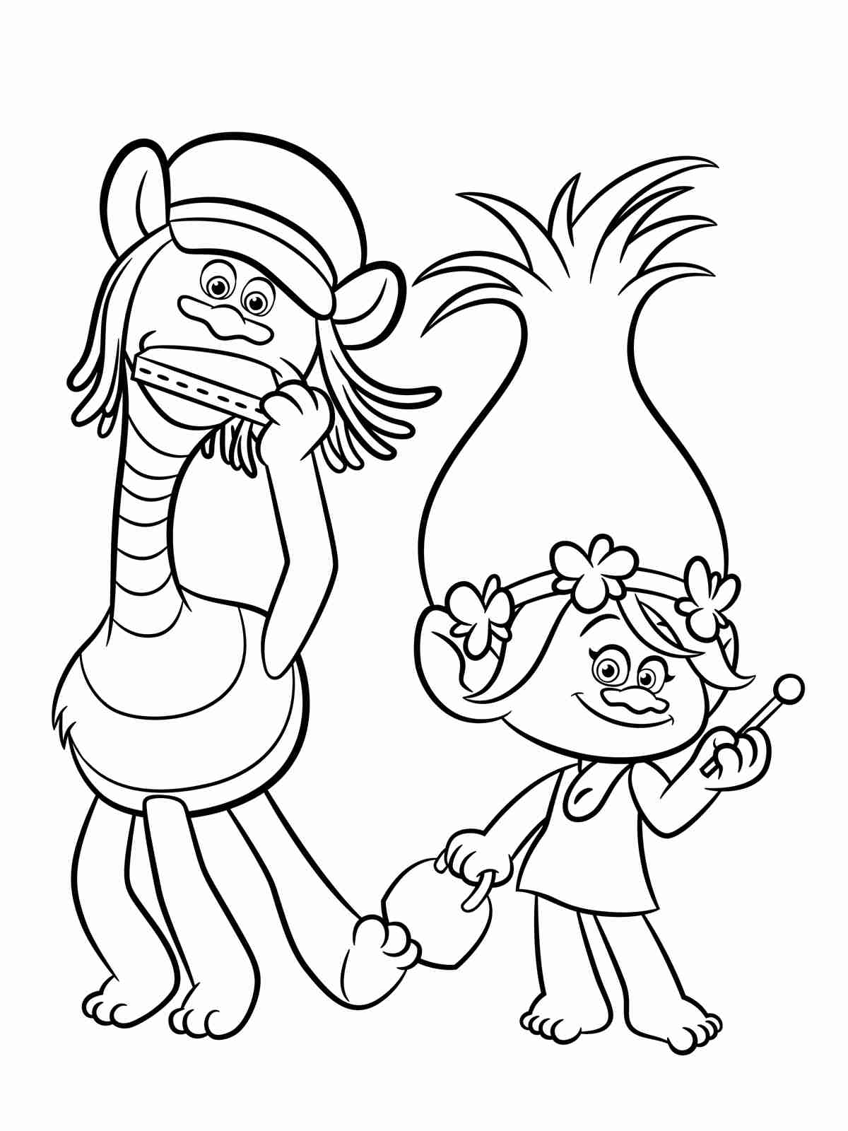 1200x1600 Dreamworks Trolls Free Coloring Pages Crayola Com Beauteous