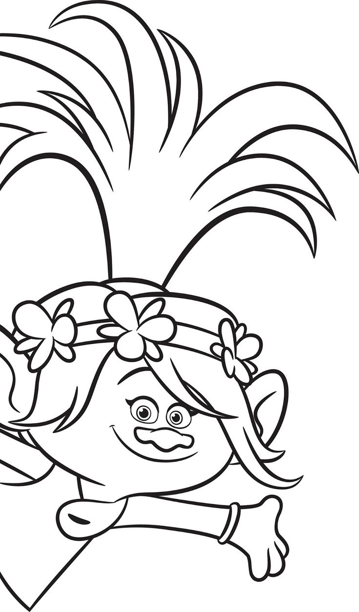 736x1255 Trolls Coloring Pages Luxury Trolls Movie Coloring Pages Best