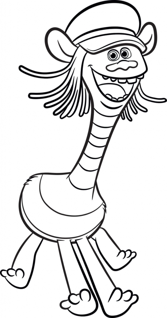 540x1024 30 Printable Trolls Movie Coloring Pages
