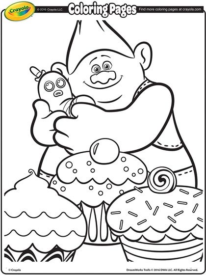 Trolls Movie Free Coloring Pages