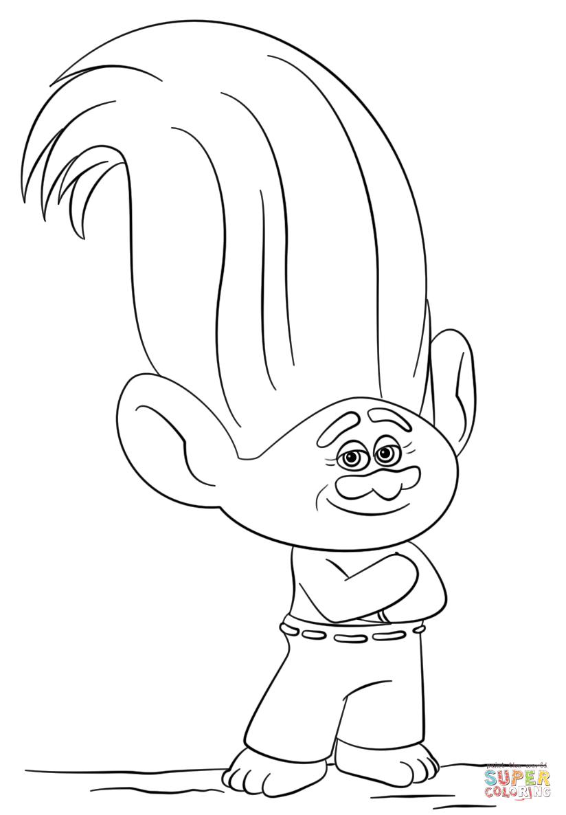 824x1186 Approved Trolls Smidge Coloring Page Creek From Movie Free