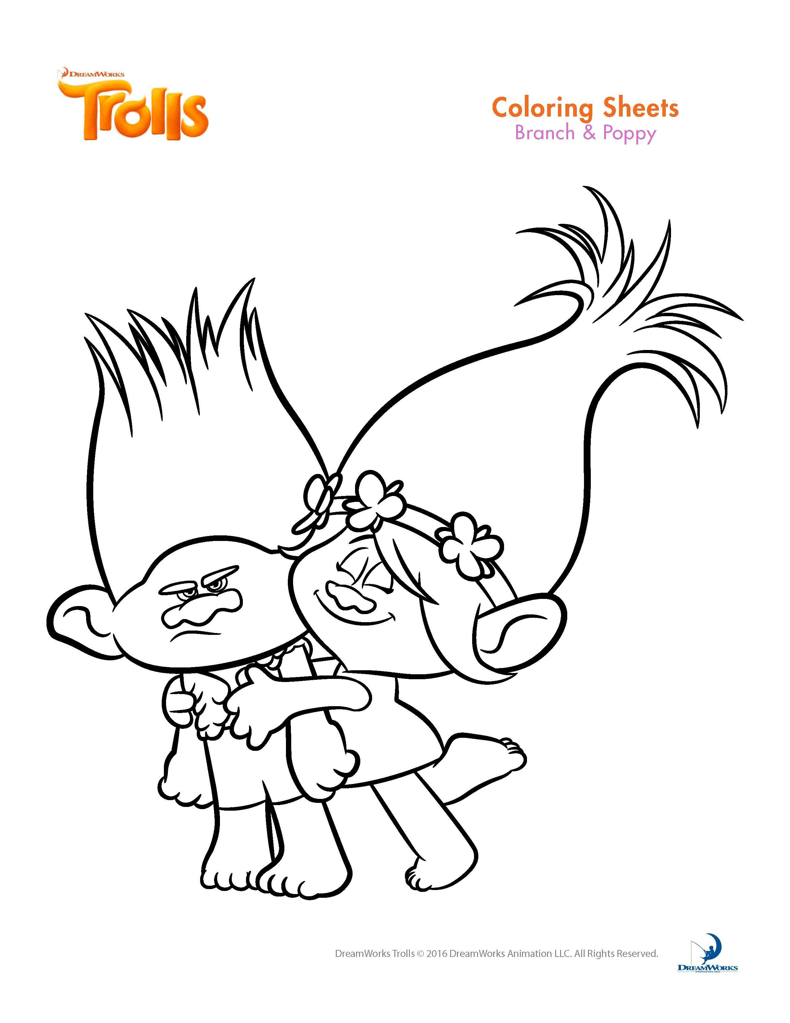 2550x3300 8 Best Of Trolls Printable Coloring Pages Printable Planner