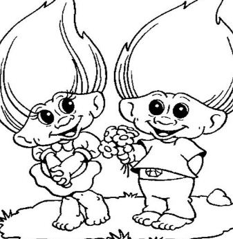 337x345 Branch From Trolls Coloring Page