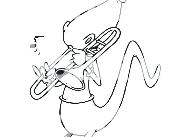 728x546 Trombone Coloring Page S S Coloring Pages Flowers Spring