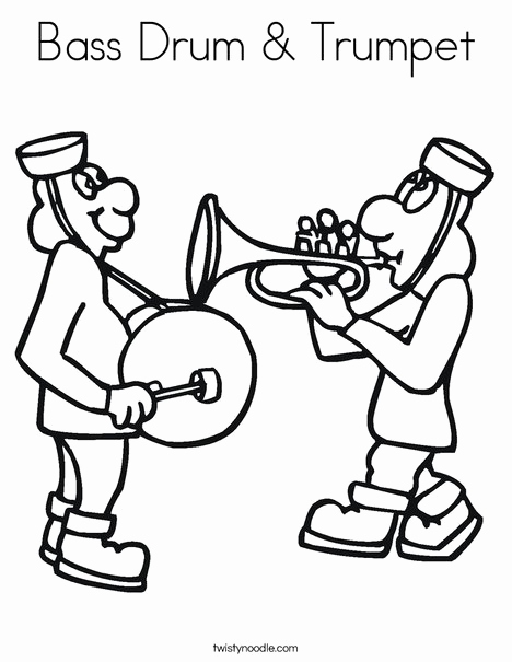 468x605 Trumpet Coloring Page Image Trombone Coloring Page Coloring Pages