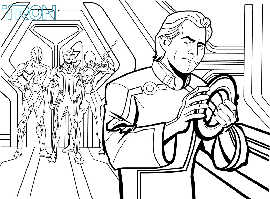 1042x767 Bright Design Tron Coloring Pages Disc Printable To Print Coloring