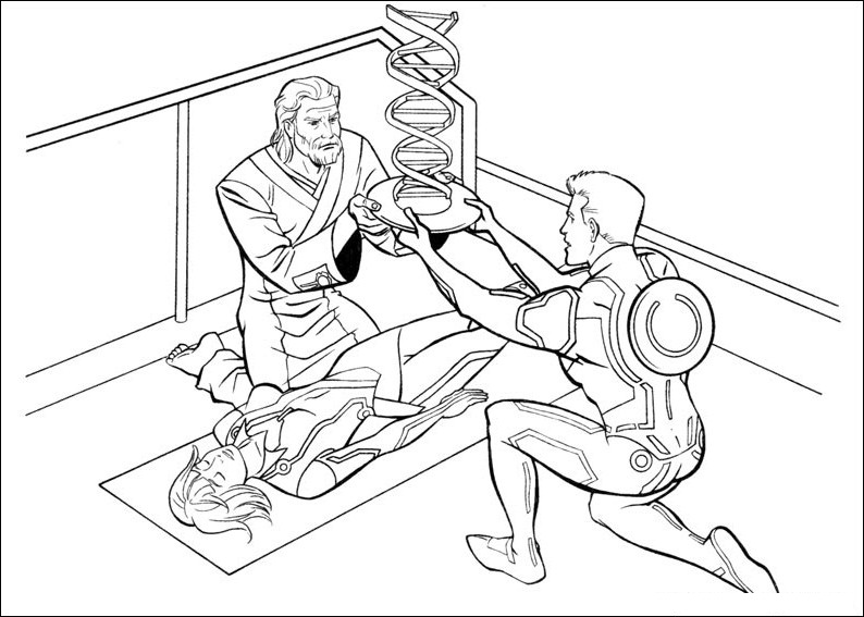 794x567 Free Printable Tron Coloring Pages For Kids