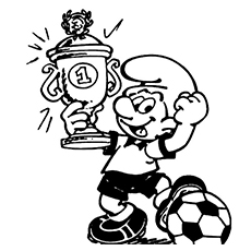 230x230 Smurf Coloring Pages