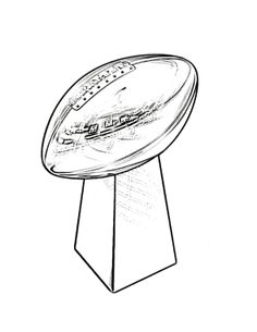 236x305 Super Bowl Trophy Coloring Pages Super Bowl Trophy Coloring