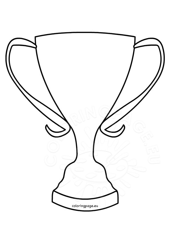 595x808 Trophy Coloring Page Winner Cup Shape Coloring Page