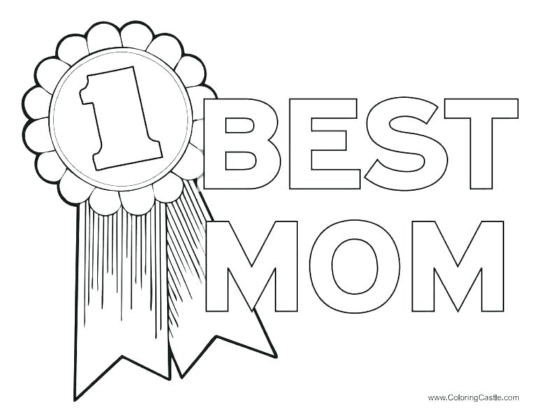 768x594 Number 1 Coloring Page