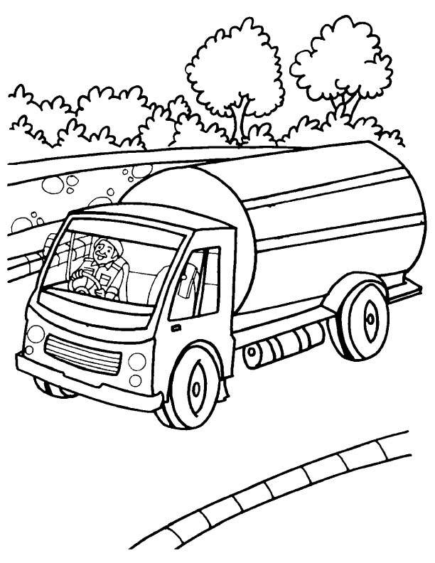 612x792 Tank Truck Coloring Pages