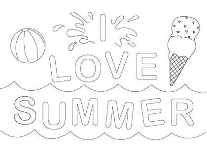 420x320 Summer Coloring Page Summer Colouring Pages For Preschool Ideas