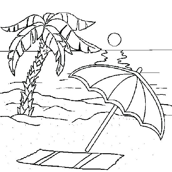 550x550 Tropical Beach Coloring Page Free Printable Pages On The Boom