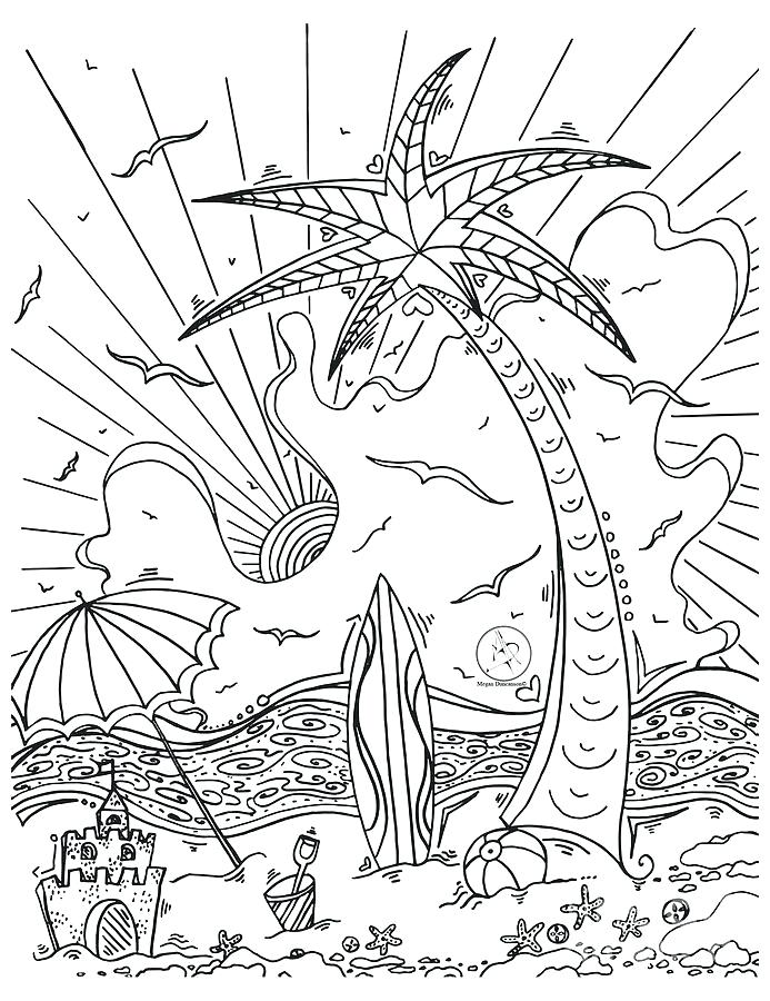 693x900 Island Coloring Page Tropical Drawing Coloring Page With Beautiful